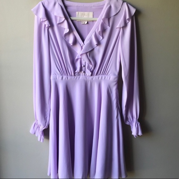 Gal Meets Glam Haley Ruffle Georgette Dress 2 - Picture 3 of 8